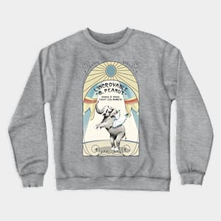 Flying circus elephant French art nouveau vintage poster Crewneck Sweatshirt